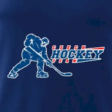 Czech hockey team - hokejista + nápis - Mistrovství světa v ledním hokeji 2025