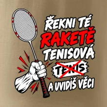Badmintonová raketa není tenisová