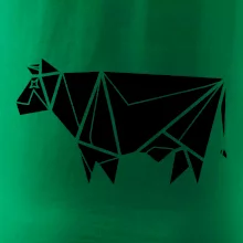 Origami kráva z boku