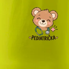 Pediatrička s medvídkem a stetoskopem - malý potisk