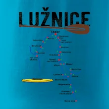 Mapa řeky Lužnice