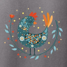 Folklor - slepice s kopretinou