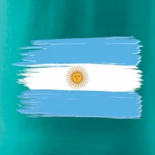 Argentina vlajka kreslená štětkou