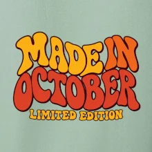 Made in october limited edition retro vlnité písmo