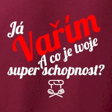 Já vařím - tvoje superschopnost? šikmý nápis