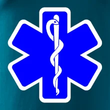 Rescue - Hvězda na prsu +  nápis na zádech