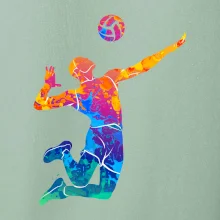 Volejbalista splash s míčem