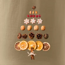 Vánoční stromeček ze sušených plodů