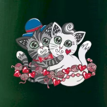 Kočky v objetí (Pecka design)