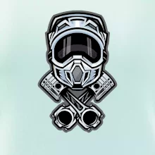 Cross rider písty helma