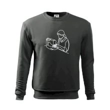 Švadlena a šicí stroj jedním tahem