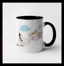 Čáp čekáme miminko - holka