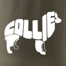 Border kolie písmo v těle