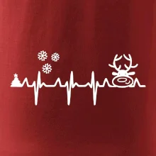 EKG Vánoce Vločky a sob