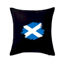 Skotská vlajka kreslená štetcem