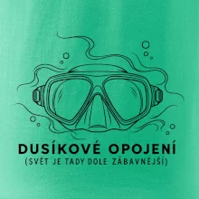 Dusíkové opojení potápěčská maska s vlnícími se linkami