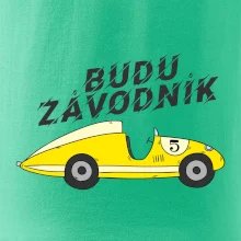Budu závodník žluté  auto
