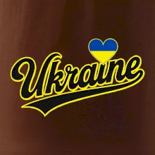 Ukraine - nápis černý