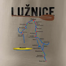 Mapa řeky Lužnice