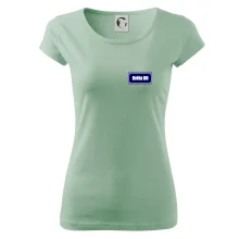 Jméno a věk - uliční cedule - modrá