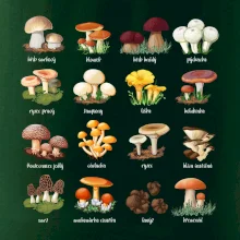 Atlas hub - triko s houbami