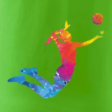 Volejbalista/Volejbalistka splash s míčem