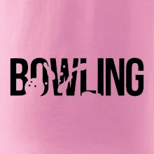 Bowling nápis kuželky