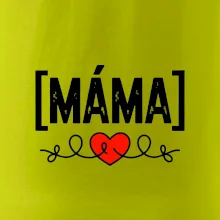 Nápis máma a srdce