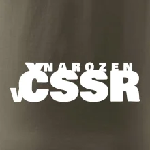 Nápis - Narozen v ČSSR