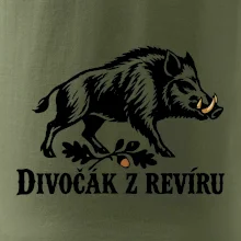Divočák z revíru jednoduchý lovecký motiv