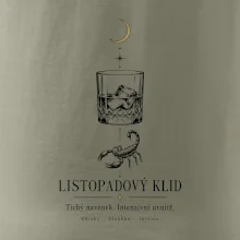 Listopadový klid whisky a štír linková kresba
