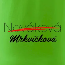 Svatební triko - změna příjmení