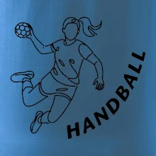 Handball nápis šikmo