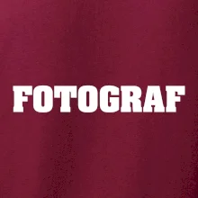 Novinář nápis - Fotograf