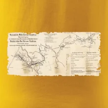 Mapa Báňské dráhy z Moravské Ostravy do Doubravy