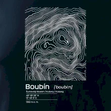 Boubín - vrstevnice v obdélníku