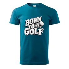 Born to golf černobílý drsný potisk