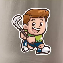 Ikona pozemní hokej kluk