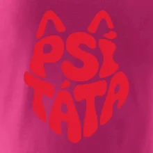 Psí táta nápis v hlavě