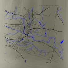 Dvůr Králové nad Labem mapa s vodními toky