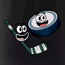 Parové triko - Puk a hokejka