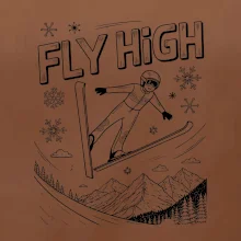 Černobílý skokan fly high