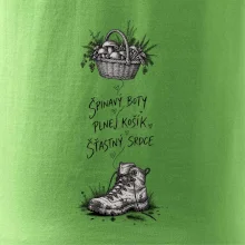 Špinavý boty plnej košík šťastný srdce