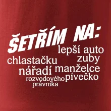 Nápis šetřím na
