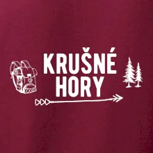 Krušné hory nápis