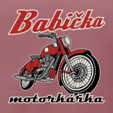 Babička motorkářka