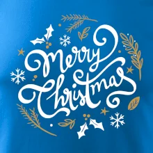 Merry christmas - nápis kulatý
