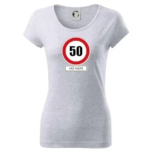 Dopravní značka - rychlost 50 - váš nápis