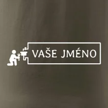 Instalatér - jméno v rámečku