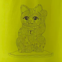 Kočka mávající mandala